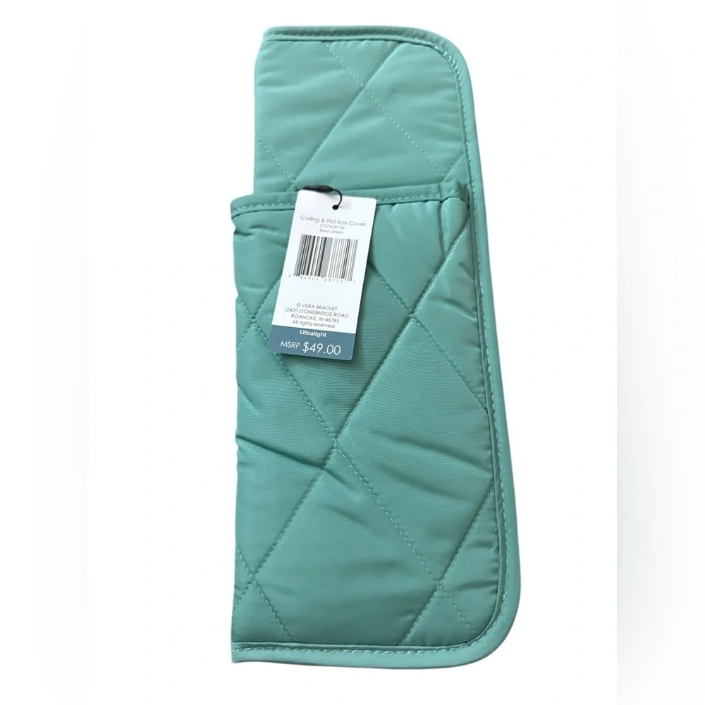 Vera Bradley Ultralight Curling and Flat Iron Cover in Beryl Green